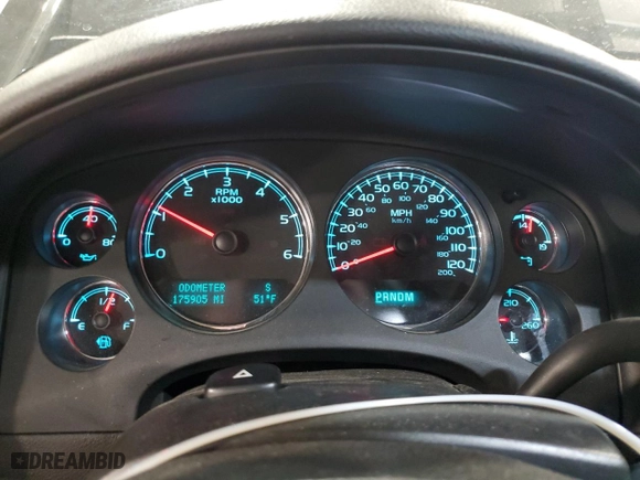 2012 Chevrolet Silverado 1500 LTZ with VIN 1GCPKTE79CF240133, listed as a Copart auction lot 48900665 with 175,905 mi miles and Salvage Title. Bid and sale history available at carsss.com. Image 9.