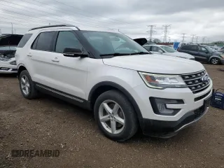 2017 Ford Explorer XLT with VIN 1FM5K8D82HGD81430, listed as a Copart auction lot 55413035 with 52,515 mi miles and Salvage title. Bid and sale history available at DreamBid. Image 4.