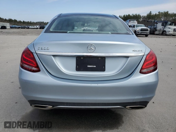 2015 Mercedes-Benz C 300 Luxury with VIN 55SWF4KB7FU087337, listed as a Copart auction lot 52773935 with 99,815 mi miles and Salvage Title. Bid and sale history available at DreamBid. Image 6.
