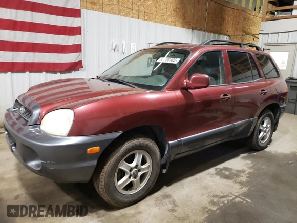 2002 Hyundai Santa Fe GLS with VIN KM8SC73D22U157172, listed as a Copart auction lot 52208105 with 198,122 mi miles and Clean Title. Bid and sale history available at carsss.com. Image 1.