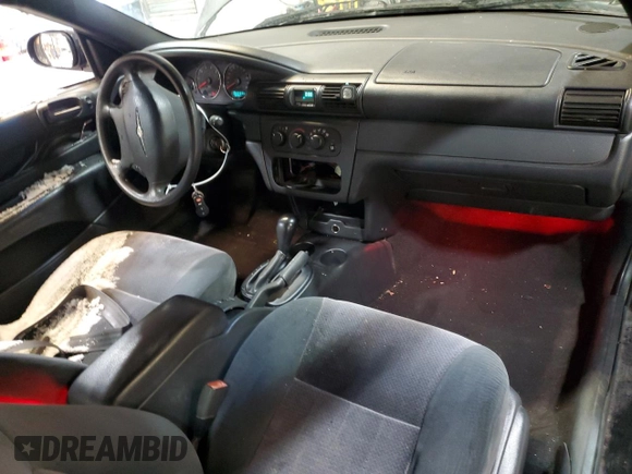 2005 Chrysler Sebring Touring with VIN 1C3EL55R15N677090, listed as a Copart auction lot 45011195 with 188,001 mi miles and Salvage Title. Bid and sale history available at DreamBid. Image 8.