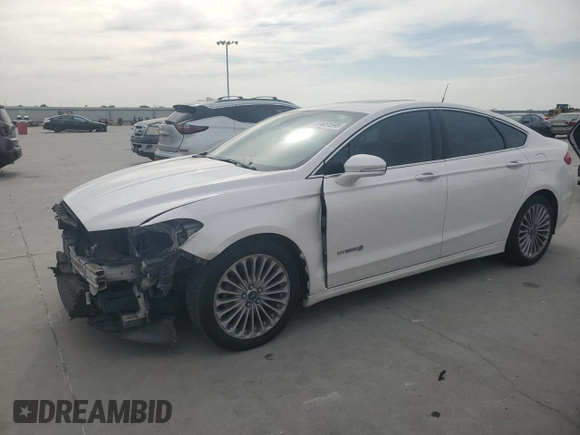 2013 Ford Fusion Titanium Hybrid с VIN 3FA6P0RU3DR282013, выставлен на аукционе Copart как лот 53651595 с пробегом 133 214 миль миль и Списание • Salvage title. История ставок и продаж доступна на DreamBid. Изображение 1.