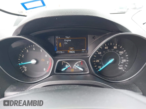 2017 Ford Escape SE with VIN 1FMCU0G99HUC65571, listed as a IAAI auction lot 41923517 with 77,179 mi miles and . Bid and sale history available at DreamBid. Image 7.