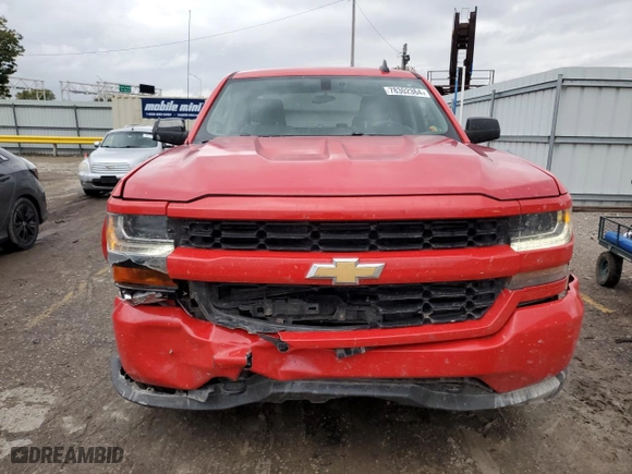 2018 Chevrolet Silverado 1500 Custom with VIN 1GCRCPEC5JZ370769, listed as a Copart auction lot 78302364 with 87,644 mi miles and Salvage Title. Bid and sale history available at carsss.com. Image 5.