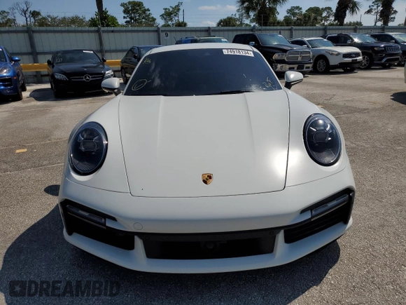 2021 Porsche 911 Turbo S with VIN WP0AD2A97MS257233, listed as a Copart auction lot 74918134 with Not Provided miles and Non Repairable. Bid and sale history available at DreamBid. Image 5.