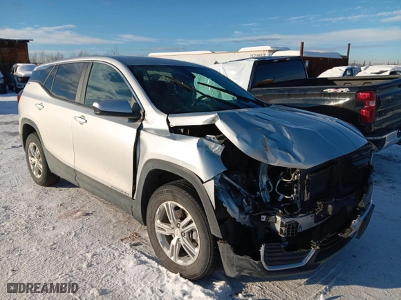 2022 GMC Terrain SLE with VIN 3GKALTEV3NL142343, listed as a Copart auction lot 46377995 with 14,846 mi miles and Salvage Title. Bid and sale history available at carsss.com. Image 4.