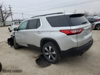 2021 Chevrolet Traverse LT Leather with VIN 1GNERHKW0MJ217454, listed as a Copart auction lot 43602785 with 96,733 mi miles and Salvage Title. Bid and sale history available at carsss.com. Image 2.