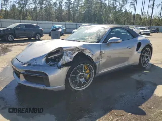 2021 Porsche 911 Turbo S with VIN WP0CD2A95MS263671, listed as a Copart auction lot 49399805 with 0 mi miles and Salvage Title. Bid and sale history available at carsss.com. Image 1.