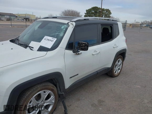 2018 Jeep Renegade Limited с VIN ZACCJADB6JPH99693, выставлен на аукционе IAAI как лот 41206945 с пробегом 52 865 миль миль и . История ставок и продаж доступна на DreamBid. Изображение 6.