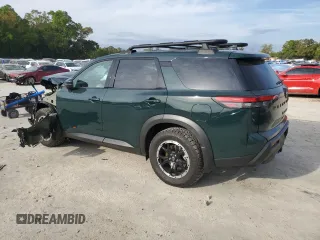 2024 Nissan Pathfinder Rock Creek z VIN 5N1DR3BD3RC304567, wystawiony jako Copart lot #50443925 z przebiegiem Nie podano mil oraz Nie do naprawy • Non repairable. Historia ofert i sprzedaży dostępna na DreamBid. Obrazek 2.