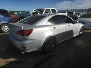 2012 Lexus IS 350 with VIN JTHCE5C2XC5002465, listed as a Copart auction lot 81585194 with 192,408 mi miles and Salvage title. Bid and sale history available at DreamBid. Image 3.
