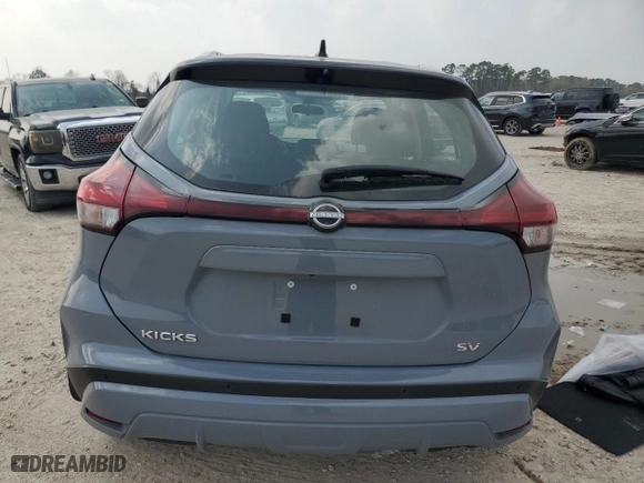 2023 Nissan Kicks SV with VIN 3N1CP5CV8PL471925, listed as a Copart auction lot 49339785 with 19,490 mi miles and Salvage Title. Bid and sale history available at carsss.com. Image 6.