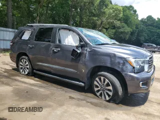 2020 Toyota Sequoia Limited with VIN 5TDKY5G17LS074238, listed as a Copart auction lot 61617894 with 62,445 mi miles and Salvage Title. Bid and sale history available at carsss.com. Image 4.