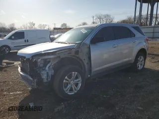 2015 Chevrolet Equinox LS with VIN 2GNFLEEK3F6225819, listed as a Copart auction lot 51302045 with 123,326 mi miles and Salvage Title. Bid and sale history available at carsss.com. Image 1.