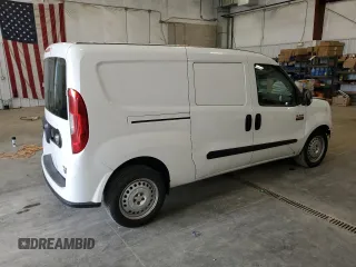 2022 Ram ProMaster City Cargo Tradesman with VIN ZFBHRFAB9N6W52697, listed as a Copart auction lot 66958114 with 91,313 mi miles and Salvage Title. Bid and sale history available at DreamBid. Image 3.