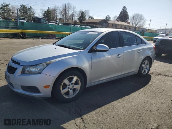2013 Chevrolet Cruze 1LT with VIN 1G1PC5SB2D7239167, listed as a Copart auction lot 52328535 with 124,008 mi miles and Salvage Title. Bid and sale history available at carsss.com. Image 1.