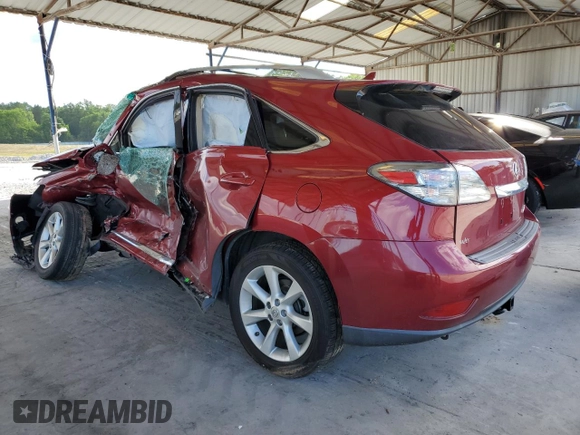 2011 Lexus RX 350 with VIN 2T2ZK1BA3BC053650, listed as a Copart auction lot 57654945 with Not provided miles and Non repairable. Bid and sale history available at DreamBid. Image 2.