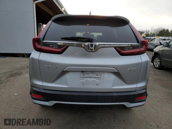 2020 Honda CR-V EX with VIN 7FARW2H59LE016354, listed as a Copart auction lot 49853205 with 53,100 mi miles and Salvage Title. Bid and sale history available at carsss.com. Image 6.