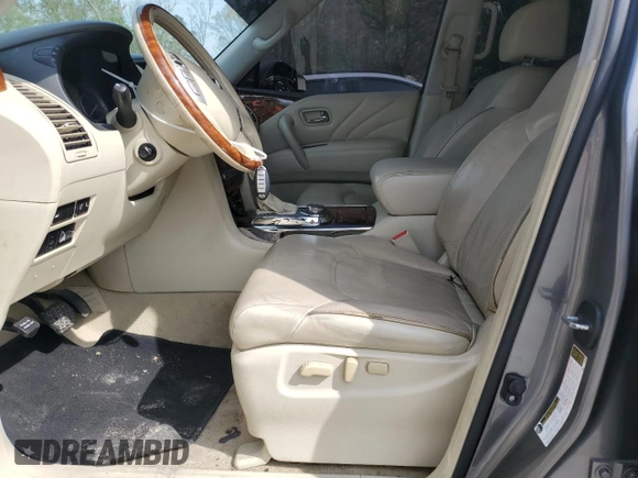 2016 Infiniti QX80 with VIN JN8AZ2NE8G9125817, listed as a Copart auction lot 50489715 with 114,369 mi miles and Salvage Title. Bid and sale history available at carsss.com. Image 7.