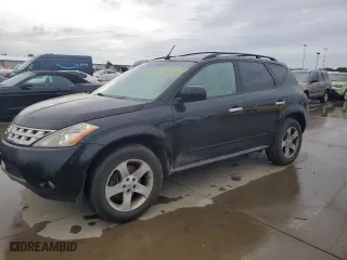 2005 Nissan Murano S with VIN JN8AZ08W75W444049, listed as a Copart auction lot 74754534 with 0 mi miles and Salvage Title. Bid and sale history available at carsss.com. Image 1.