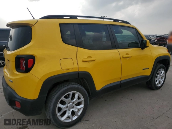 2017 Jeep Renegade Latitude with VIN ZACCJBBB9HPF02614, listed as a Copart auction lot 51486155 with 81,657 mi miles and Salvage Title. Bid and sale history available at carsss.com. Image 3.