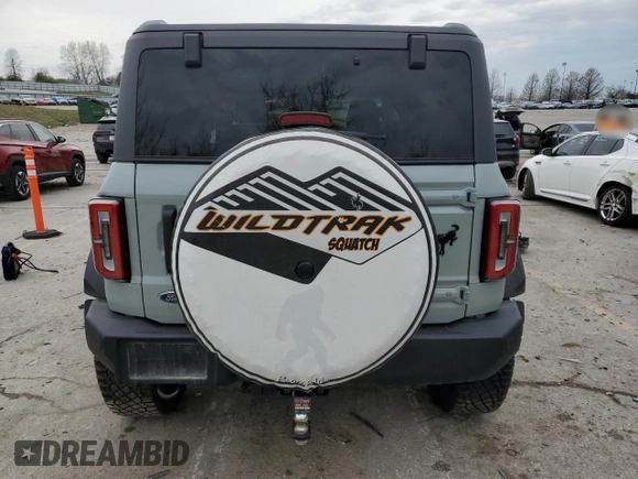 2022 Ford Bronco with VIN 1FMDE5CP1NLB68658, listed as a Copart auction lot 50777015 with 10,203 mi miles and Salvage Title. Bid and sale history available at DreamBid. Image 6.