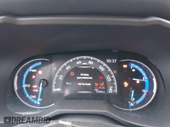 2020 Toyota RAV4 Hybrid Limited with VIN 4T3DWRFV1LU005327, listed as a IAAI auction lot 41886432 with 13,107 mi miles. Bid and sale history available at carsss.com. Image 7.