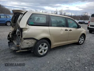 2012 Toyota Sienna with VIN 5TDZK3DC1CS260416, listed as a Copart auction lot 52860155 with 140,714 mi miles and Salvage Title. Bid and sale history available at carsss.com. Image 3.