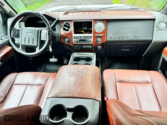 2012 Ford F-350 XL with VIN 1FT8W3BT2CEC01397, listed as a Copart auction lot 60002025 with Not provided miles and Clean title. Bid and sale history available at DreamBid. Image 9.