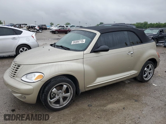 2005 Chrysler PT Cruiser with VIN 3C3EY45X85T584450, listed as a Copart auction lot 59306715 with 42,038 mi miles and Salvage title. Bid and sale history available at DreamBid. Image 1.