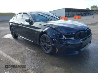 2023 BMW 5 Series 530e with VIN WBA13AG09PCL56556, listed as a IAAI auction lot 42098427 with Not provided miles and . Bid and sale history available at DreamBid. Image 1.