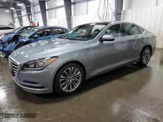 2015 Hyundai Genesis 3.8L with VIN KMHGN4JE1FU091746, listed as a Copart auction lot 75015634 with 90,055 mi miles and Non Repairable. Bid and sale history available at carsss.com. Image 1.
