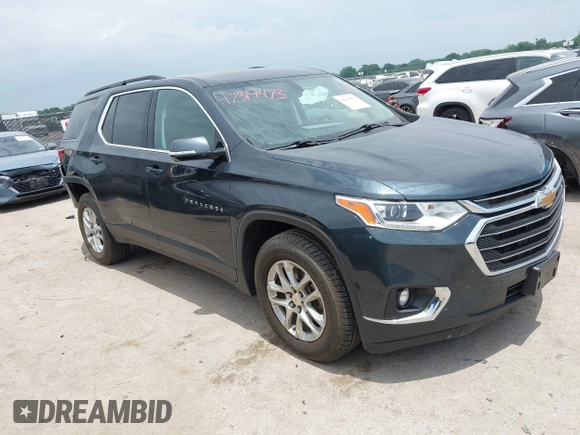2020 Chevrolet Traverse LT Cloth with VIN 1GNERGKW7LJ173784, listed as a IAAI auction lot 42319473 with 72,504 mi miles and . Bid and sale history available at DreamBid. Image 1.