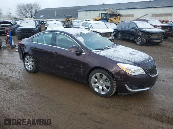 2017 Buick Regal Premium II with VIN 2G4GR5GX0H9141362, listed as a Copart auction lot 85483904 with 127,797 mi miles and Clean Title. Bid and sale history available at carsss.com. Image 4.