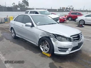 2014 Mercedes-Benz C 250 Sport with VIN WDDGF4HB8EA966999, listed as a IAAI auction lot 42452823 with 143,339 mi miles and . Bid and sale history available at DreamBid. Image 6.