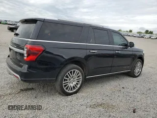 2023 Ford Expedition Max Platinum with VIN 1FMJK1M81PEA39726, listed as a Copart auction lot 55130735 with 53,013 mi miles and Salvage title. Bid and sale history available at DreamBid. Image 3.