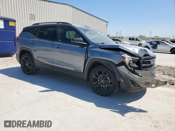 2020 GMC Terrain SLE with VIN 3GKALMEV1LL203661, listed as a Copart auction lot 53195945 with 87,870 mi miles and Salvage title. Bid and sale history available at DreamBid. Image 4.