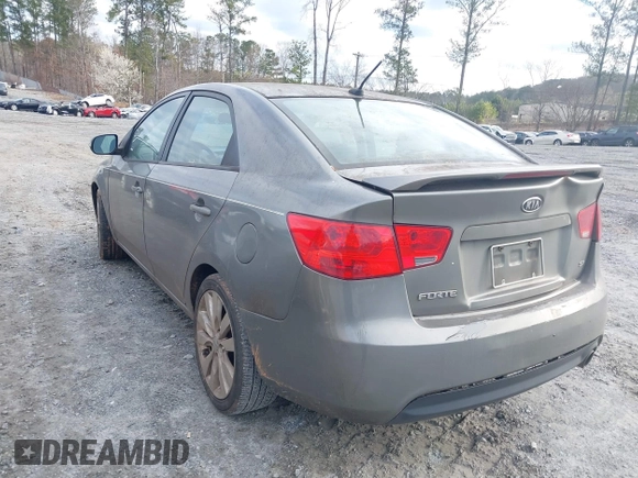 2010 Kia Forte SX with VIN KNAFW4A36A5249266, listed as a IAAI auction lot 41743559 with 215,108 mi miles. Bid and sale history available at carsss.com. Image 3.