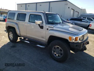 2007 Hummer H3 SUV with VIN 5GTDN13E378208605, listed as a Copart auction lot 82049904 with 129,055 mi miles and Salvage Title. Bid and sale history available at carsss.com. Image 4.