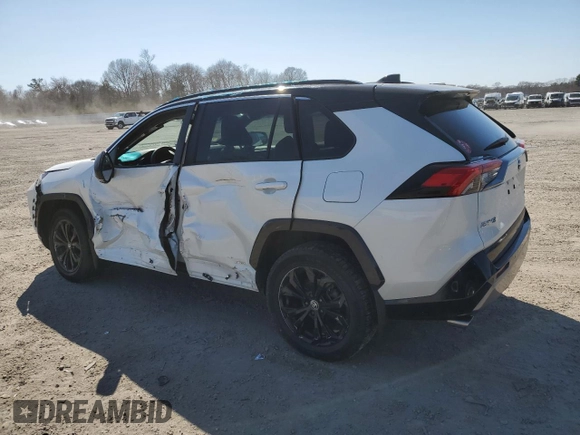 2022 Toyota RAV4 Hybrid XSE with VIN 4T3E6RFV5NU080667, listed as a Copart auction lot 53022975 with 72,721 mi miles and Salvage title. Bid and sale history available at DreamBid. Image 2.