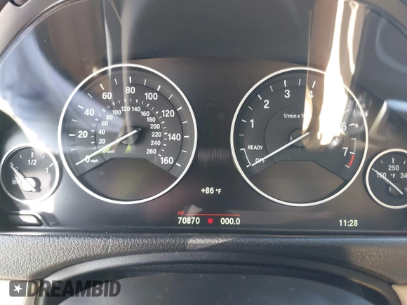 2015 BMW 4 Series 428i xDrive with VIN WBA4C9C56FG135520, listed as a IAAI auction lot 41574336 with 70,870 mi miles and . Bid and sale history available at carsss.com. Image 7.