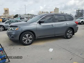 2017 Nissan Pathfinder SL z VIN 5N1DR2MN5HC901766, wystawiony jako Copart lot #57628385 z przebiegiem 157 167 mil mil oraz Szkoda całkowita • Salvage title. Historia ofert i sprzedaży dostępna na DreamBid. Obrazek 1.