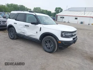 2024 Ford Bronco Sport Big Bend with VIN 3FMCR9B65RRE73328, listed as a IAAI auction lot 42502807 with 30,025 mi miles and . Bid and sale history available at DreamBid. Image 1.