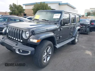 2021 Jeep Wrangler Unlimited Sahara with VIN 1C4HJXEN4MW503014, listed as a IAAI auction lot 41900234 with 16,444 mi miles and . Bid and sale history available at DreamBid. Image 20.