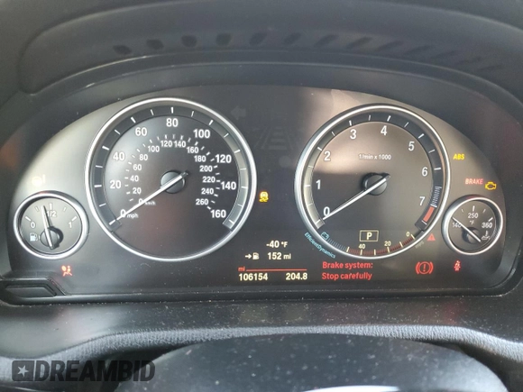 2016 BMW X3 sDrive28i with VIN 5UXWZ7C5XG0R32179, listed as a Copart auction lot 44651575 with 106,154 mi miles and Salvage Title. Bid and sale history available at DreamBid. Image 9.