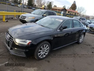 2015 Audi A4 Premium with VIN WAUBFAFL7FN030538, listed as a Copart auction lot 48596325 with 103,453 mi miles and Salvage Title. Bid and sale history available at carsss.com. Image 1.