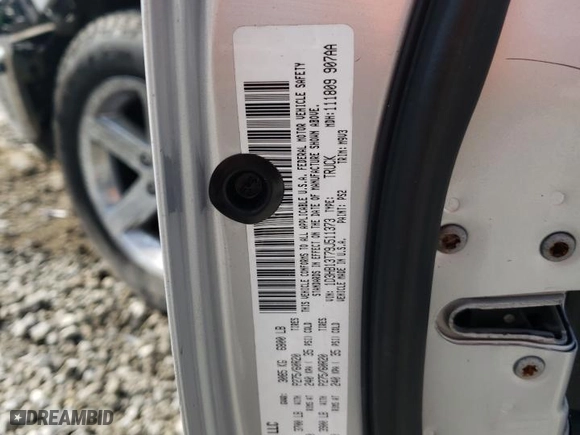 2009 Dodge Ram 1500 SLT with VIN 1D3HB13T79J511373, listed as a Copart auction lot 57119944 with 125,675 mi miles and Salvage Title. Bid and sale history available at carsss.com. Image 12.