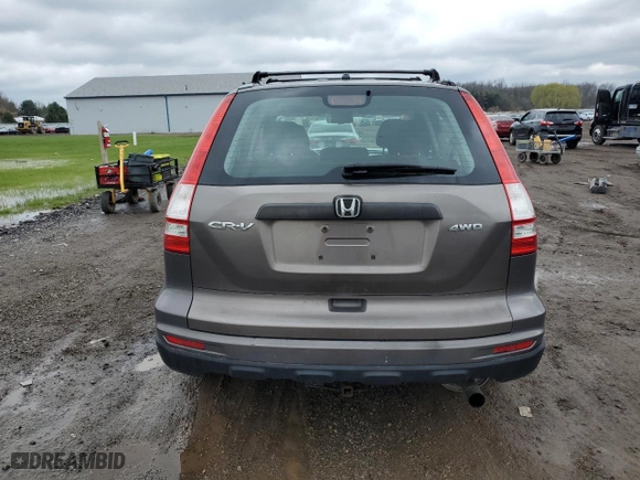 2010 Honda CR-V LX with VIN 5J6RE4H30AL022301, listed as a Copart auction lot 52965945 with 296,178 mi miles and Salvage Title. Bid and sale history available at carsss.com. Image 6.