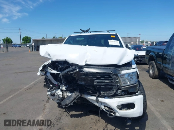 2022 Ram 1500 Big Horn with VIN 1C6SRFBT9NN397346, listed as a IAAI auction lot 42327129 with Not provided miles and . Bid and sale history available at DreamBid. Image 6.