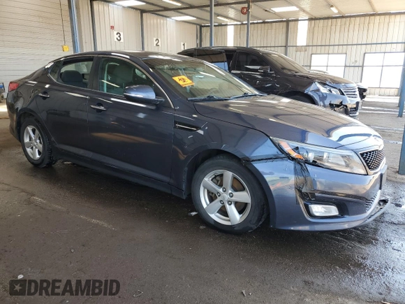2015 Kia Optima LX with VIN 5XXGM4A7XFG481386, listed as a Copart auction lot 52100085 with 114,014 mi miles and Clean Title. Bid and sale history available at carsss.com. Image 4.